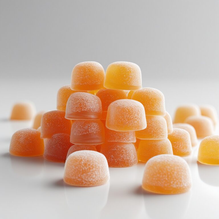 Orange Gummies pile